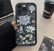 Case For iPhone 16 Cases iPhone 15 Pro Max Case Flower Printed Phone Case