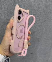 Cute Cat Ear Magsafe Case for iPhone