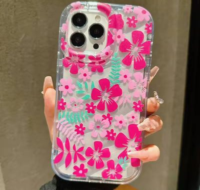 Flower Summer Pink Floral Phone Case For iPhone