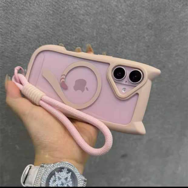 Cute Cat Ear Magsafe Case for iPhone