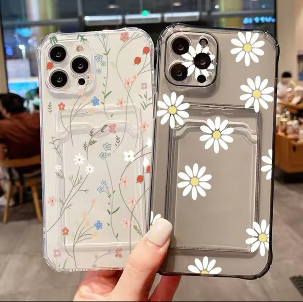 For iPhone 14 Pro Max Case Daisy Flower Clear Phone Case For iPhone