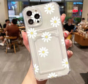 For iPhone 14 Pro Max Case Daisy Flower Clear Phone Case For iPhone