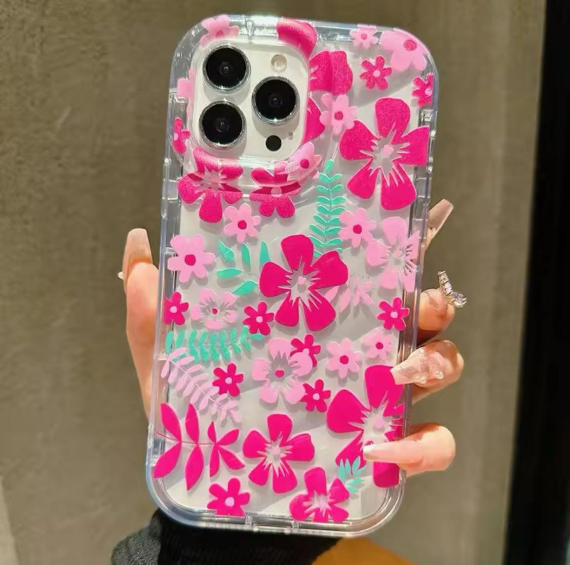 Flower Summer Pink Floral Phone Case For iPhone