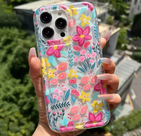 Flower Summer Pink Floral Phone Case For iPhone