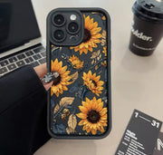 Case For iPhone 16 Cases iPhone 15 Pro Max Case Flower Printed Phone Case