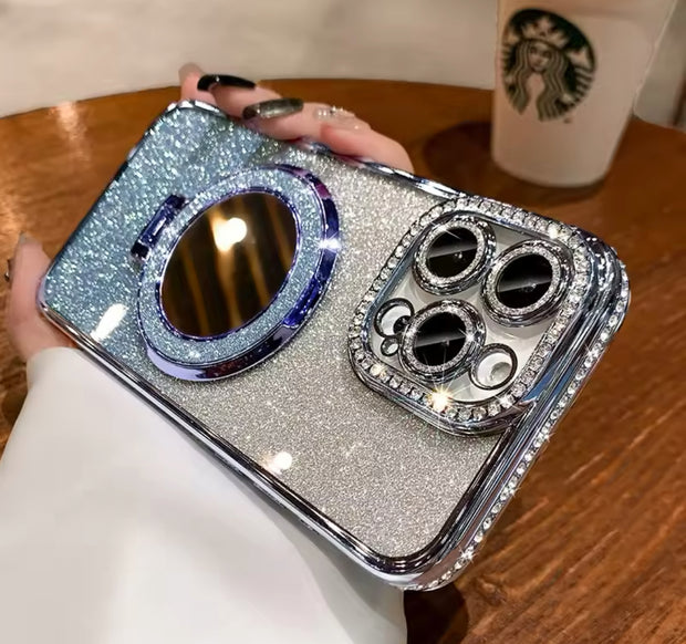 Luxury Diamond Clear Glitter Magsafe Case For iPhone