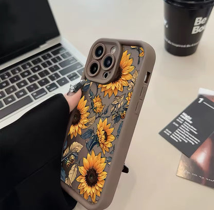 Case For iPhone 16 Cases iPhone 15 Pro Max Case Flower Printed Phone Case