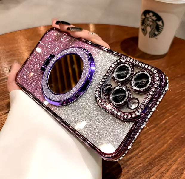 Luxury Diamond Clear Glitter Magsafe Case For iPhone